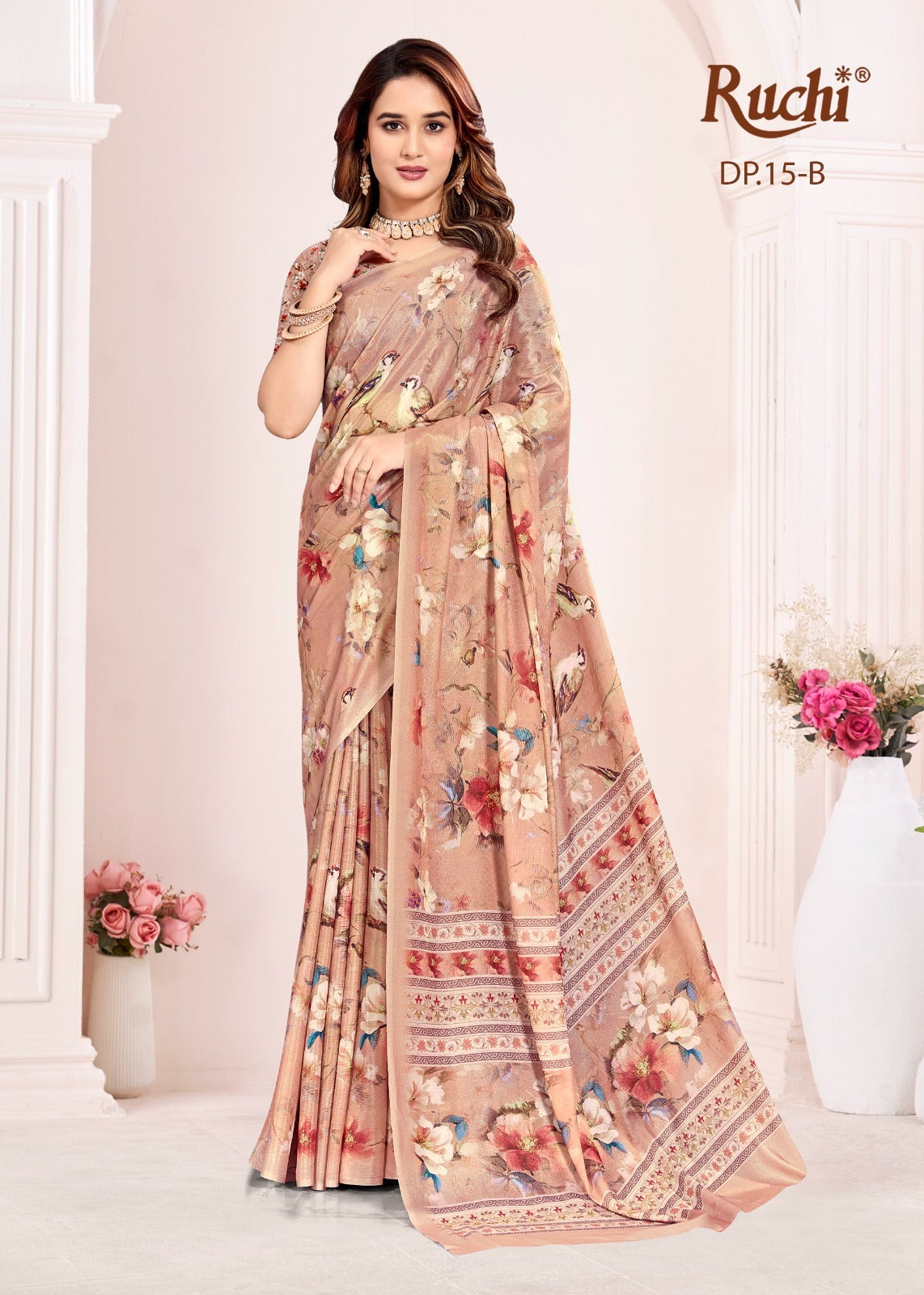 Malisha Ruchi Silk Georgette Sarees Wholesale Price