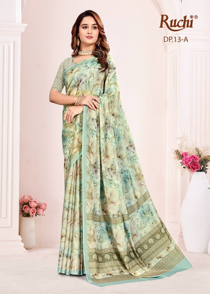 Malisha Ruchi Silk Georgette Sarees Wholesale Price