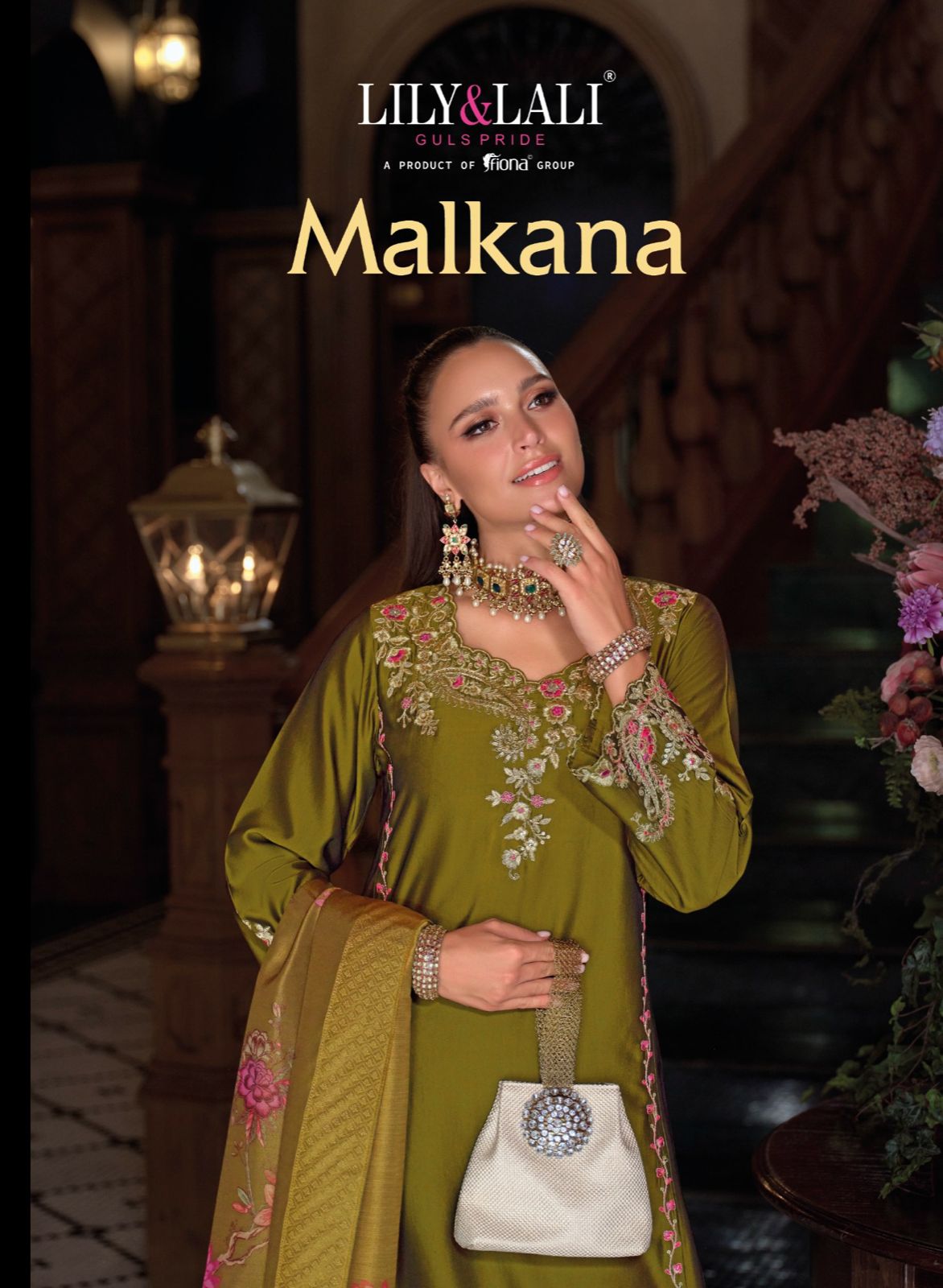 Malkana Lily Lali Viscose Silk Readymade Pant Style Suits Exporter