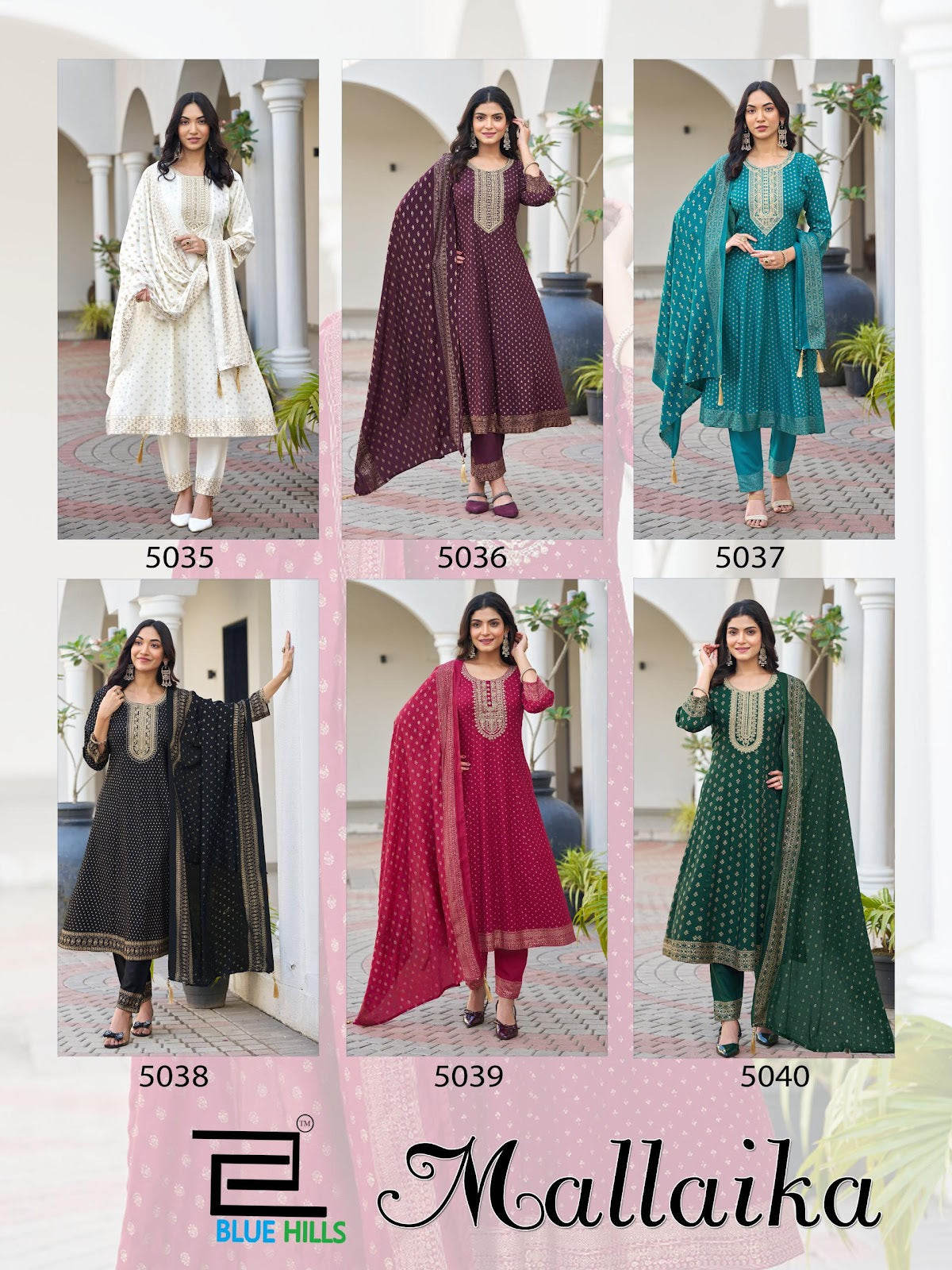 Mallaika Blue Hills Rayon 14Kg Readymade Anarkali Suits Manufacturer