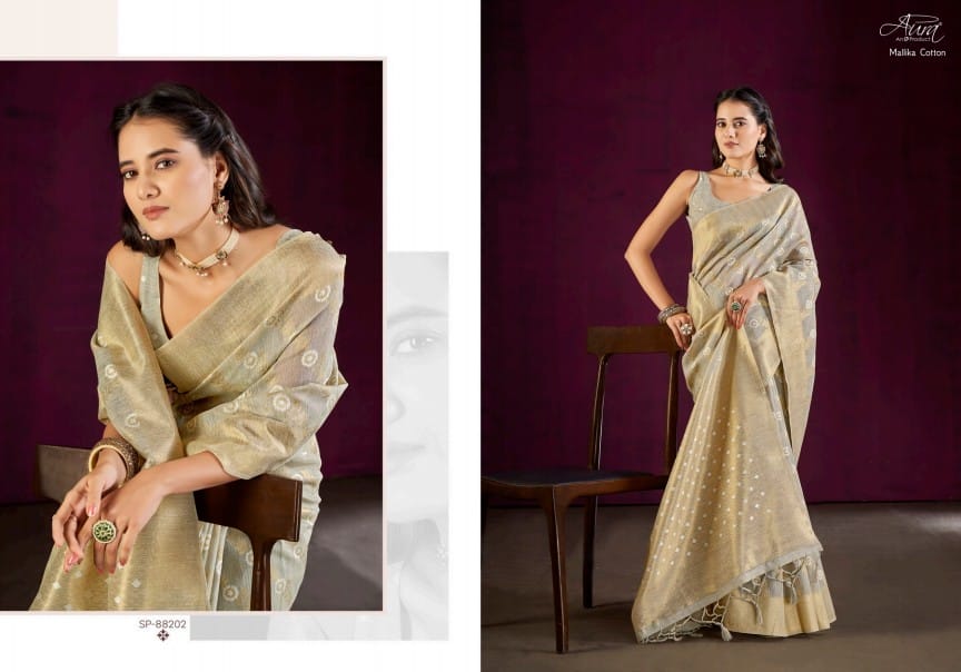 Mallika Cotton Aura Sarees