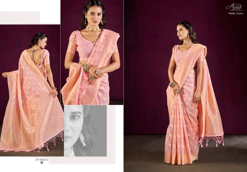 Mallika Cotton Aura Sarees