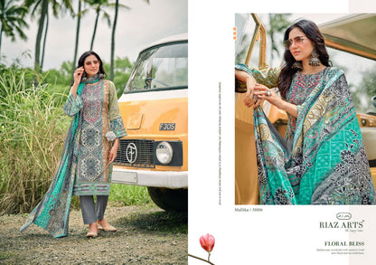 Mallika Riaz Art Lawn Karachi Salwar Suits Manufacturer Gujarat
