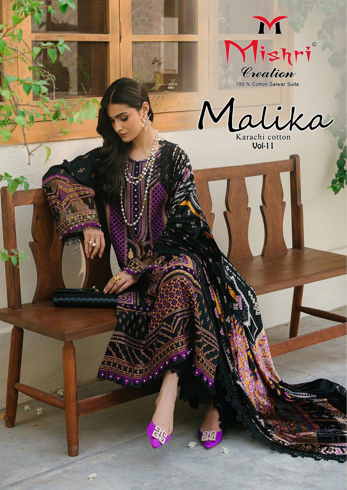 Mallika Vol 11 Mishri Cotton Karachi Salwar Suits Supplier Ahmedabad
