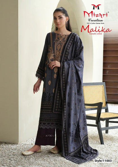 Mallika Vol 11 Mishri Cotton Karachi Salwar Suits Supplier Ahmedabad