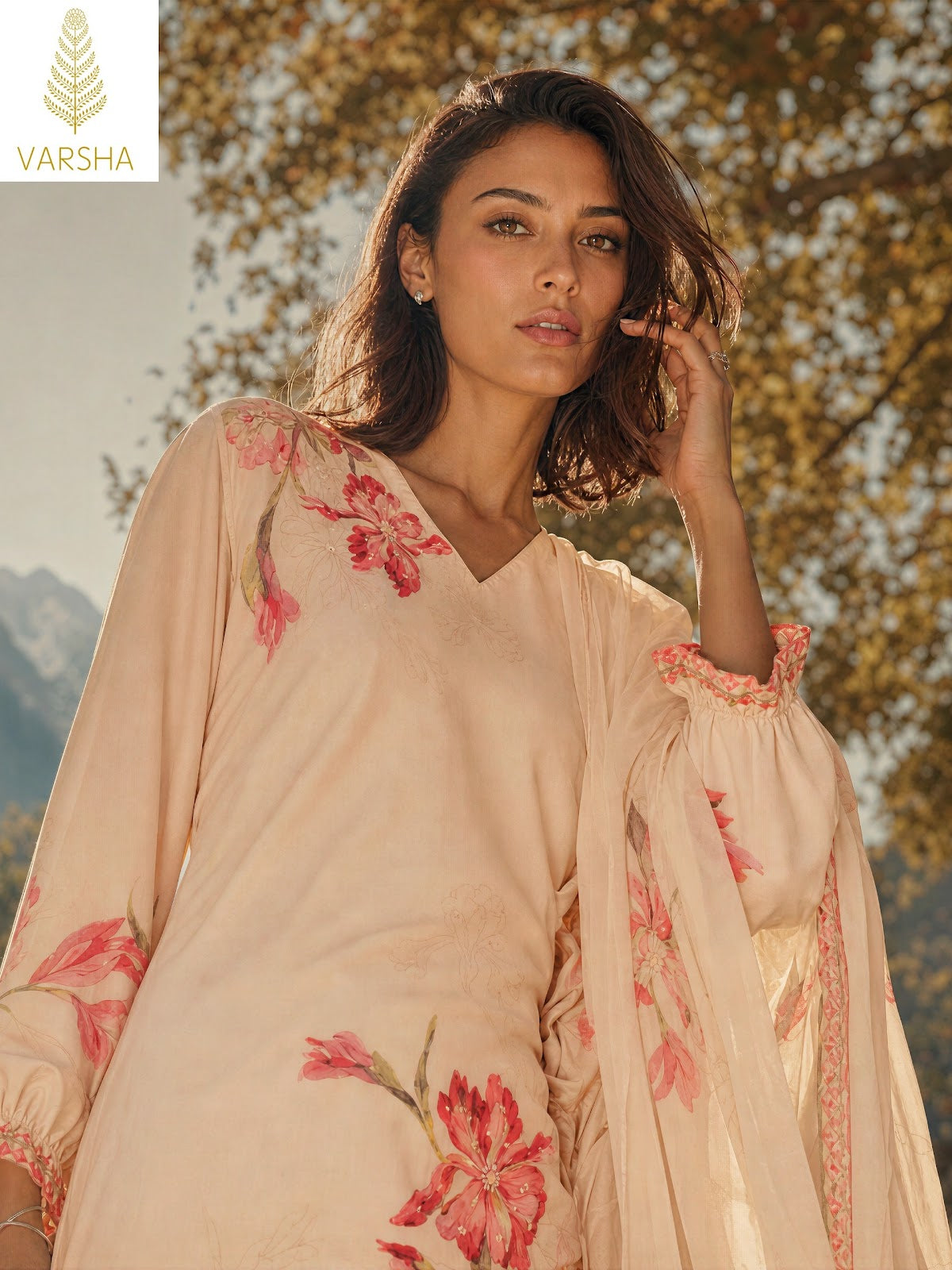 Malta Varshaa Viscose Muslin Pant Style Suits Exporter Ahmedabad