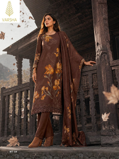 Malta Varshaa Viscose Muslin Pant Style Suits Exporter Ahmedabad