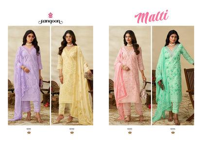 Malti Rangoon Readymade Cotton Pant Suits Exporter India