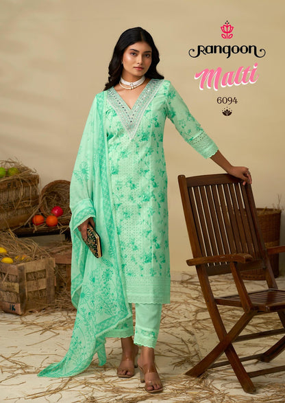 मालती रंगून रेडीमेड कॉटन पैंट सूट निर्यातक भारत