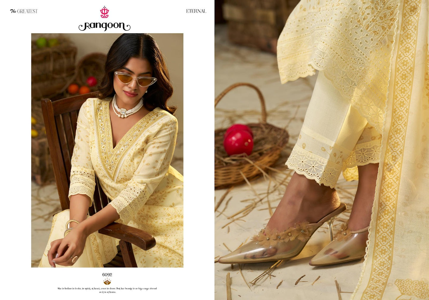 मालती रंगून रेडीमेड कॉटन पैंट सूट निर्यातक भारत