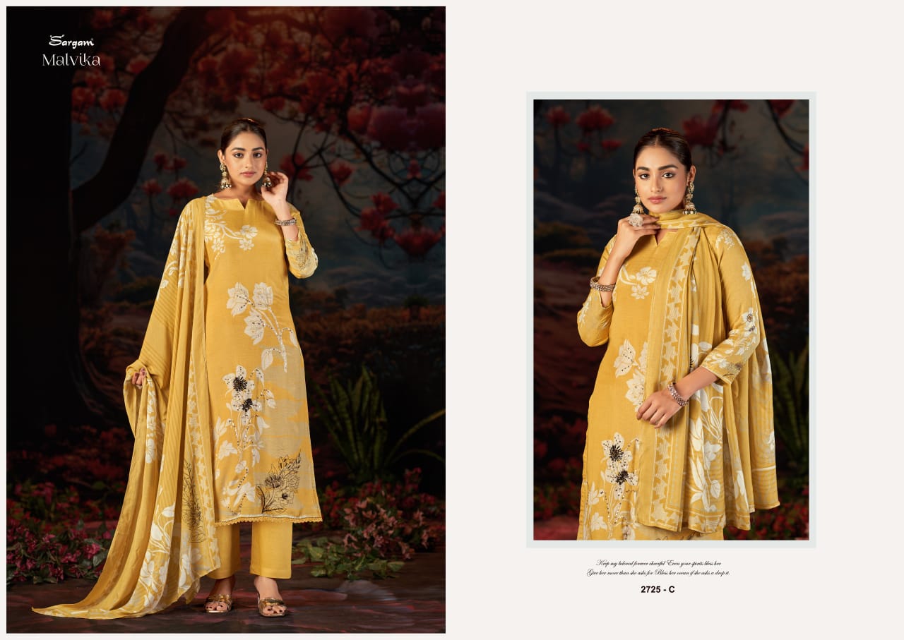 Malvika Sargam Prints Muslin Pant Style Suits Manufacturer Gujarat