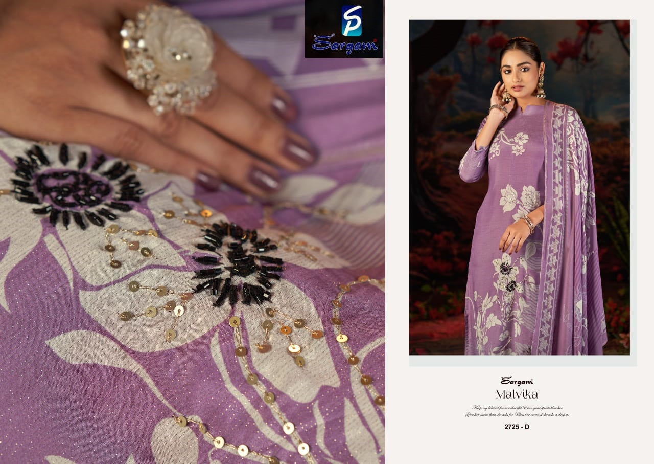 Malvika Sargam Prints Muslin Pant Style Suits Manufacturer Gujarat
