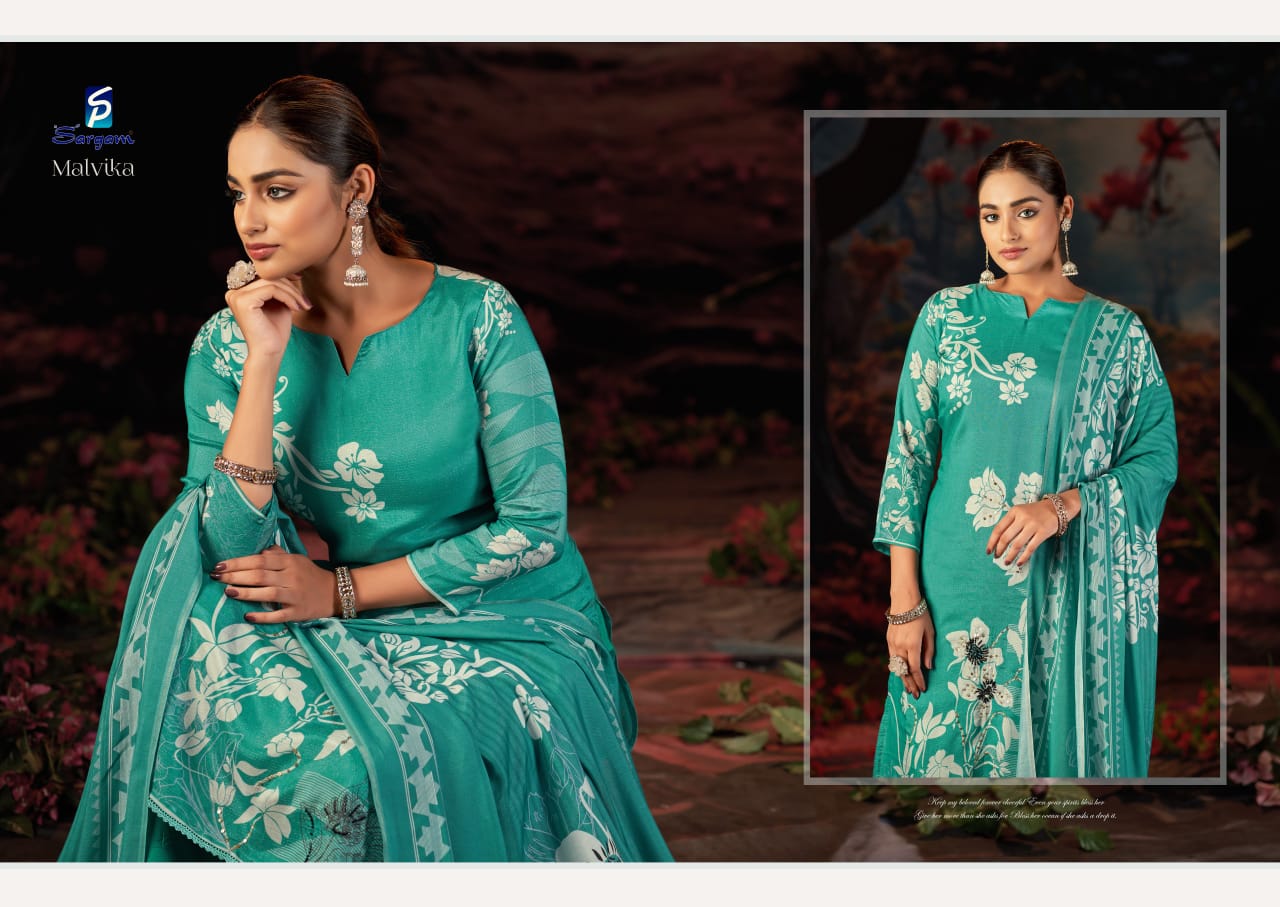 Malvika Sargam Prints Muslin Pant Style Suits Manufacturer Gujarat