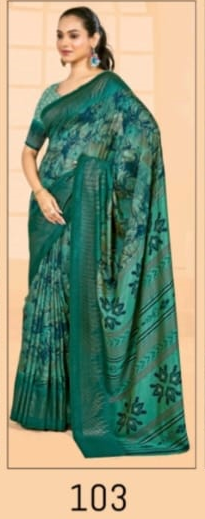 Malvika Vol 1 Kashvi Creation Vichitra Sarees Manufacturer India