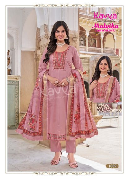 Malvika Vol 1 Kavya Roman Silk Readymade Anarkali Suits Wholesaler India