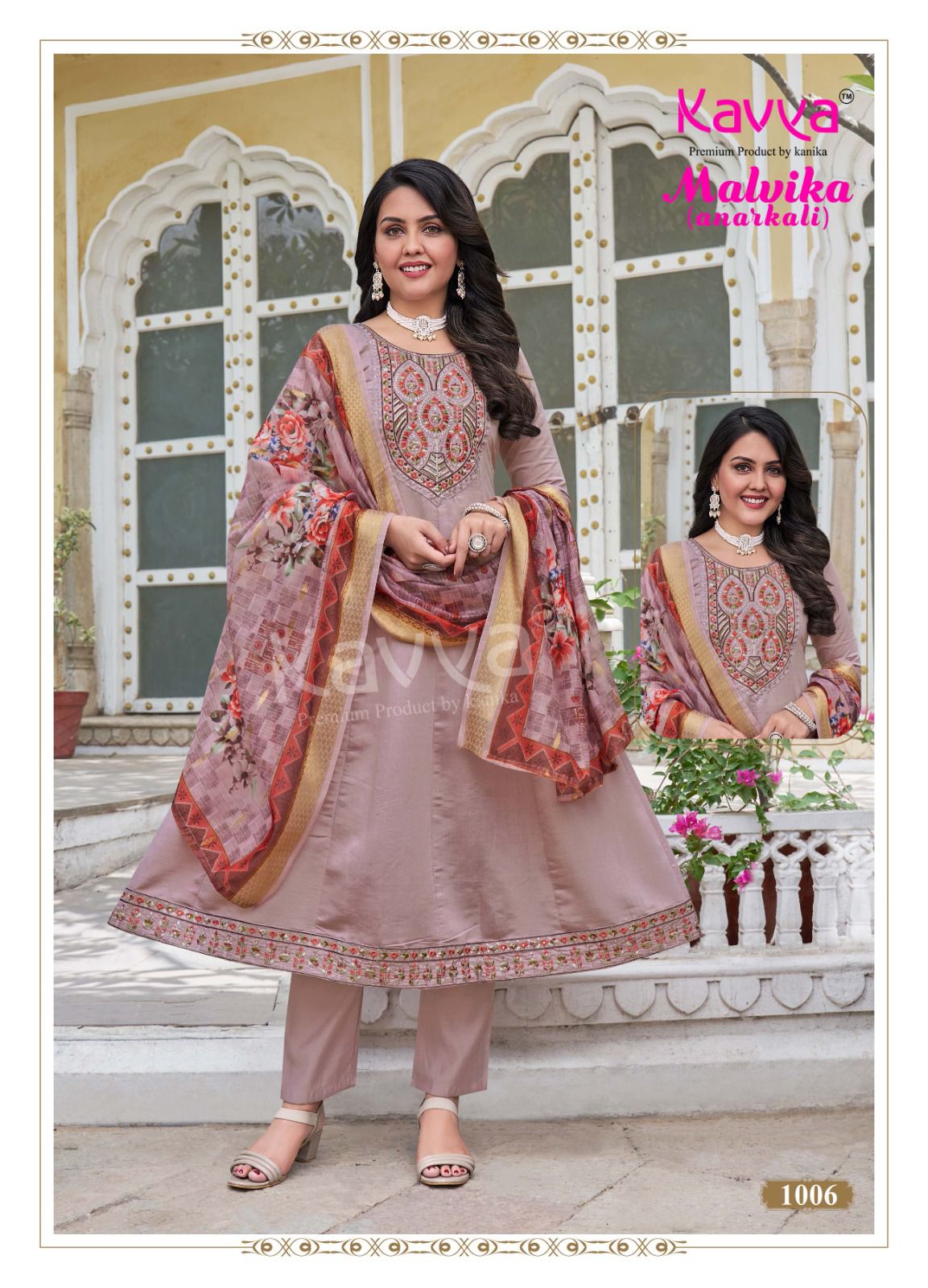 Malvika Vol 1 Kavya Roman Silk Readymade Anarkali Suits Wholesaler India