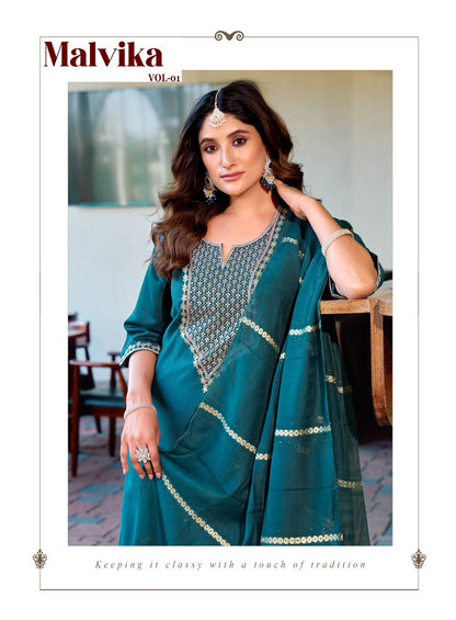 Malvika Vol 1 Passion Tree Vetican Silk Readymade Suits Exporter Gujarat