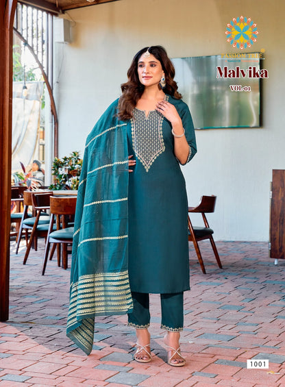 Malvika Vol 1 Passion Tree Vetican Silk Readymade Suits Exporter Gujarat