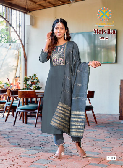 Malvika Vol 1 Passion Tree Vetican Silk Readymade Suits Exporter Gujarat