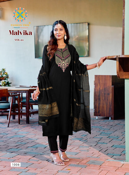 Malvika Vol 1 Passion Tree Vetican Silk Readymade Suits Exporter Gujarat