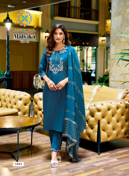 Malvika Vol 2 Passion Tree Vetican Readymade Pant Style Suits Wholesale