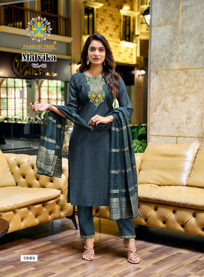 Malvika Vol 2 Passion Tree Vetican Readymade Pant Style Suits Wholesale