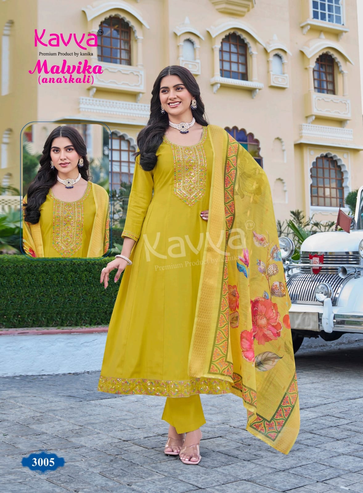 Malvika Vol 3 Kavya Roman Silk Readymade Anarkali Suits Supplier India