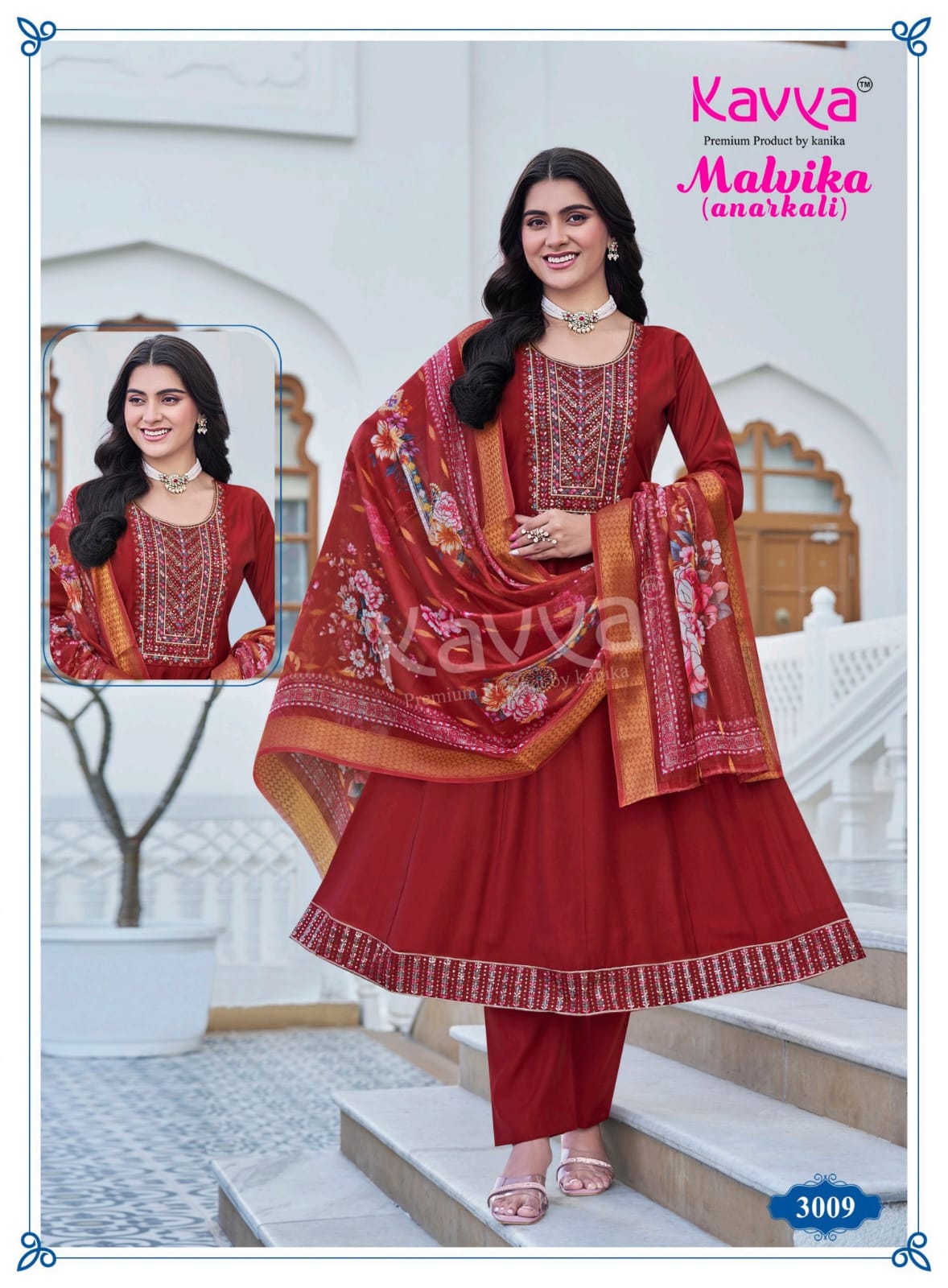 Malvika Vol 3 Kavya Roman Silk Readymade Anarkali Suits Supplier India