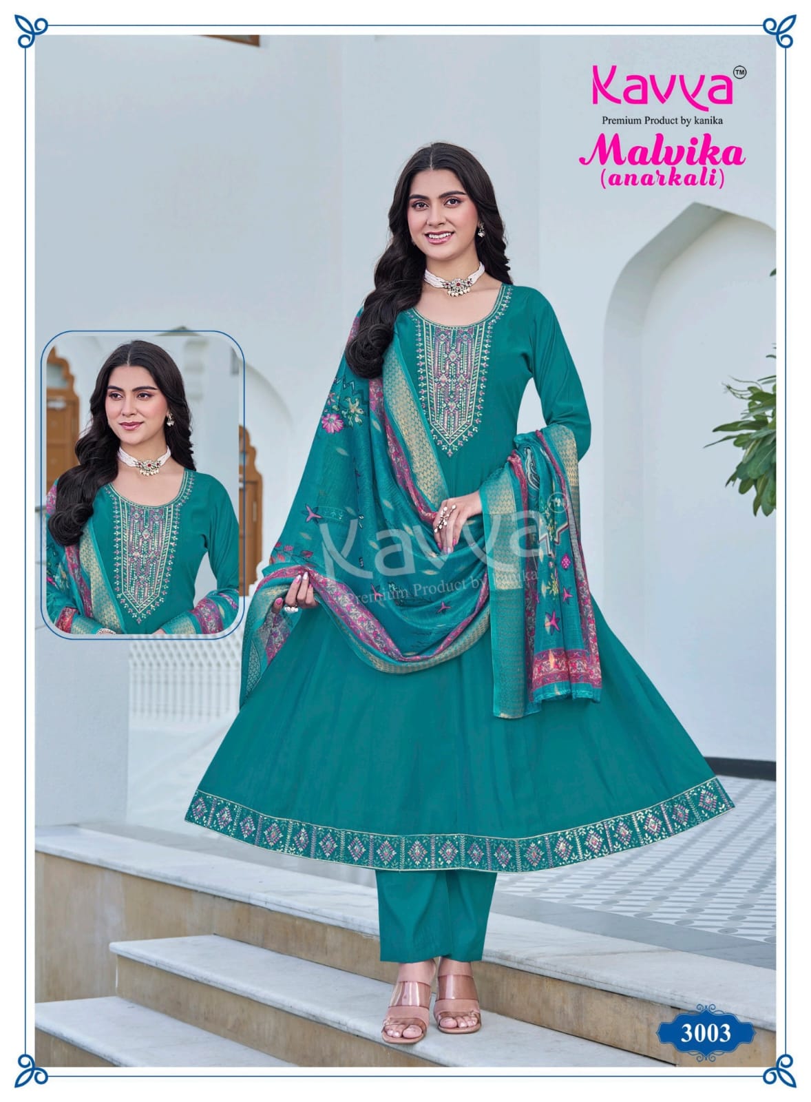 Malvika Vol 3 Kavya Roman Silk Readymade Anarkali Suits Supplier India