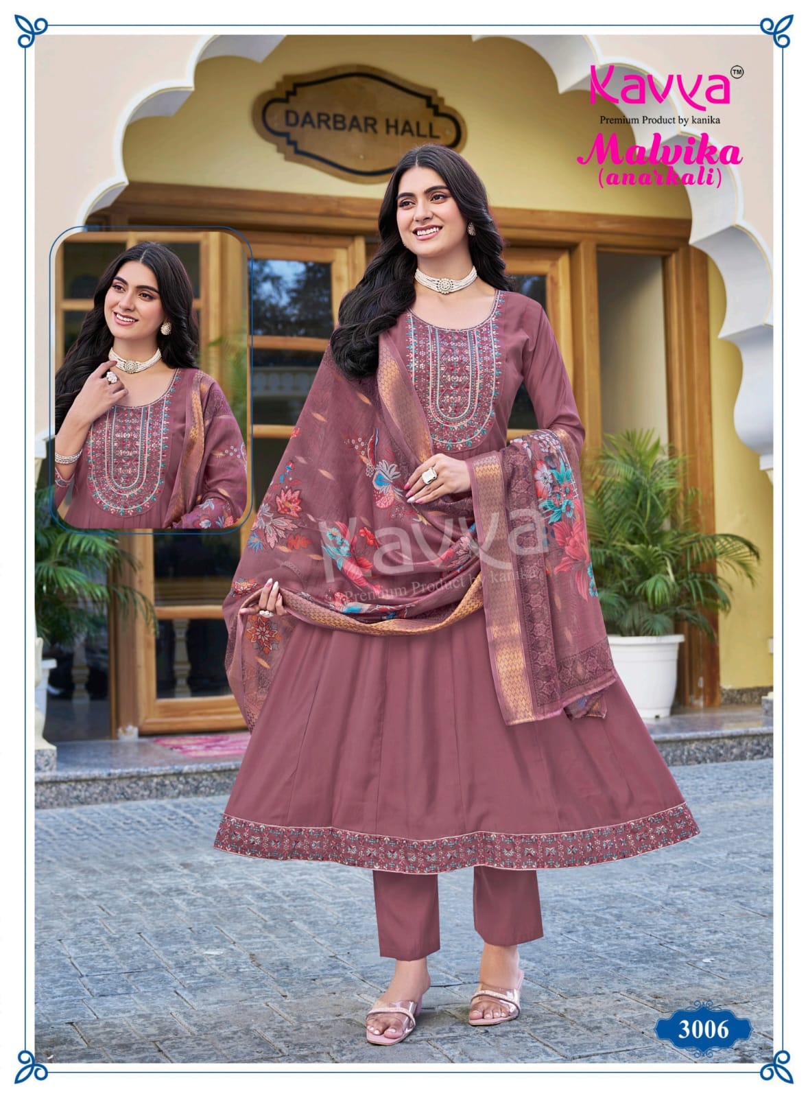 Malvika Vol 3 Kavya Roman Silk Readymade Anarkali Suits Supplier India