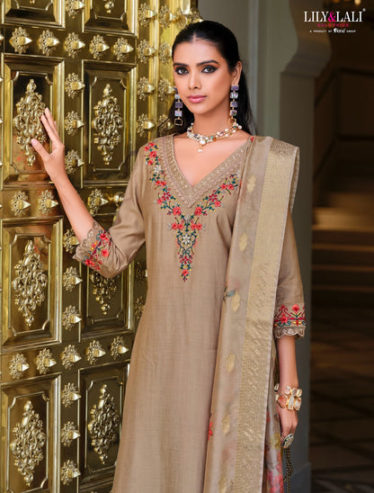 Malvika Vol 3 Lily Lali Viscose Readymade Pant Style Suits Manufacturer Gujarat