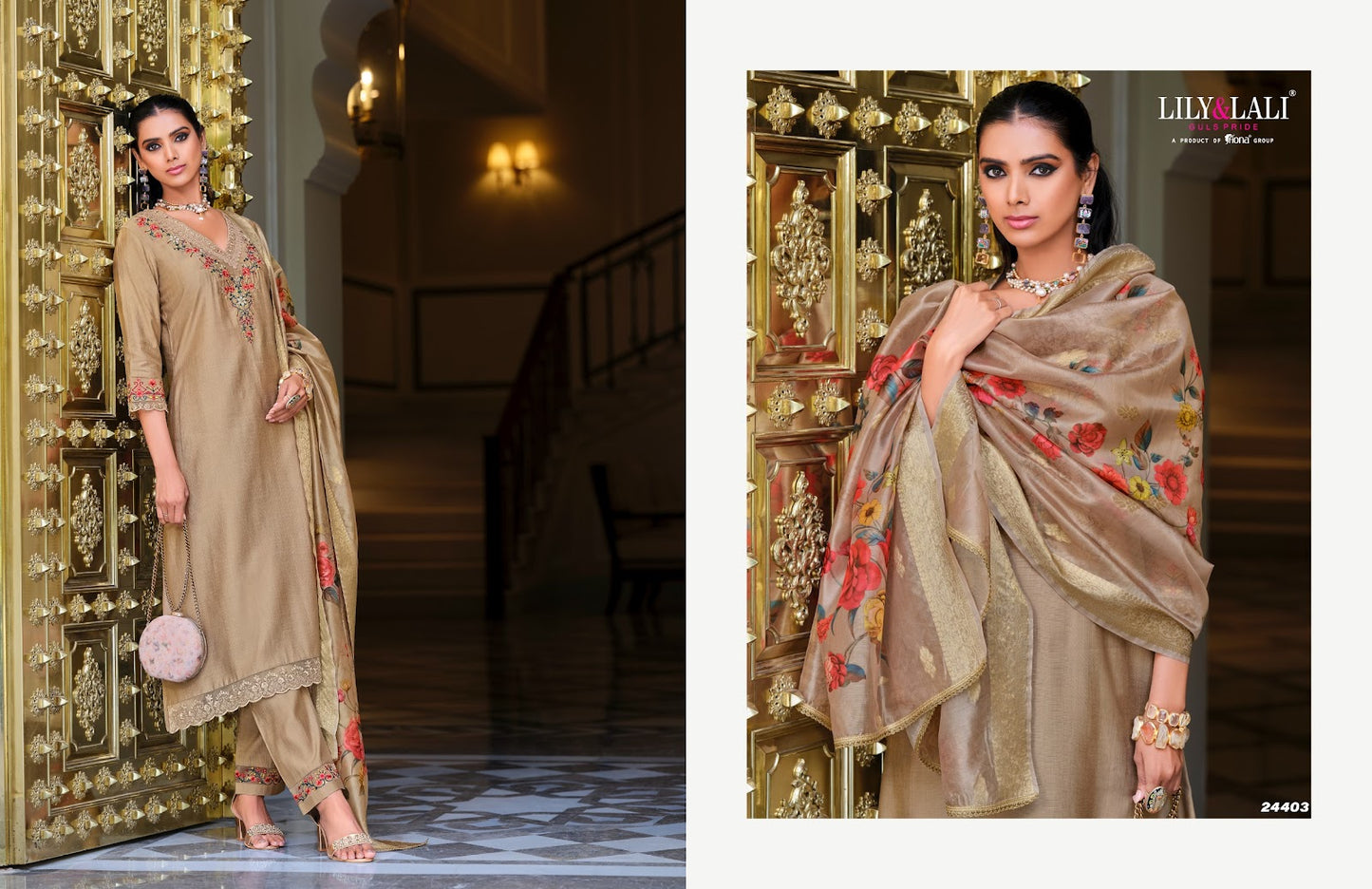 Malvika Vol 3 Lily Lali Viscose Readymade Pant Style Suits Manufacturer Gujarat