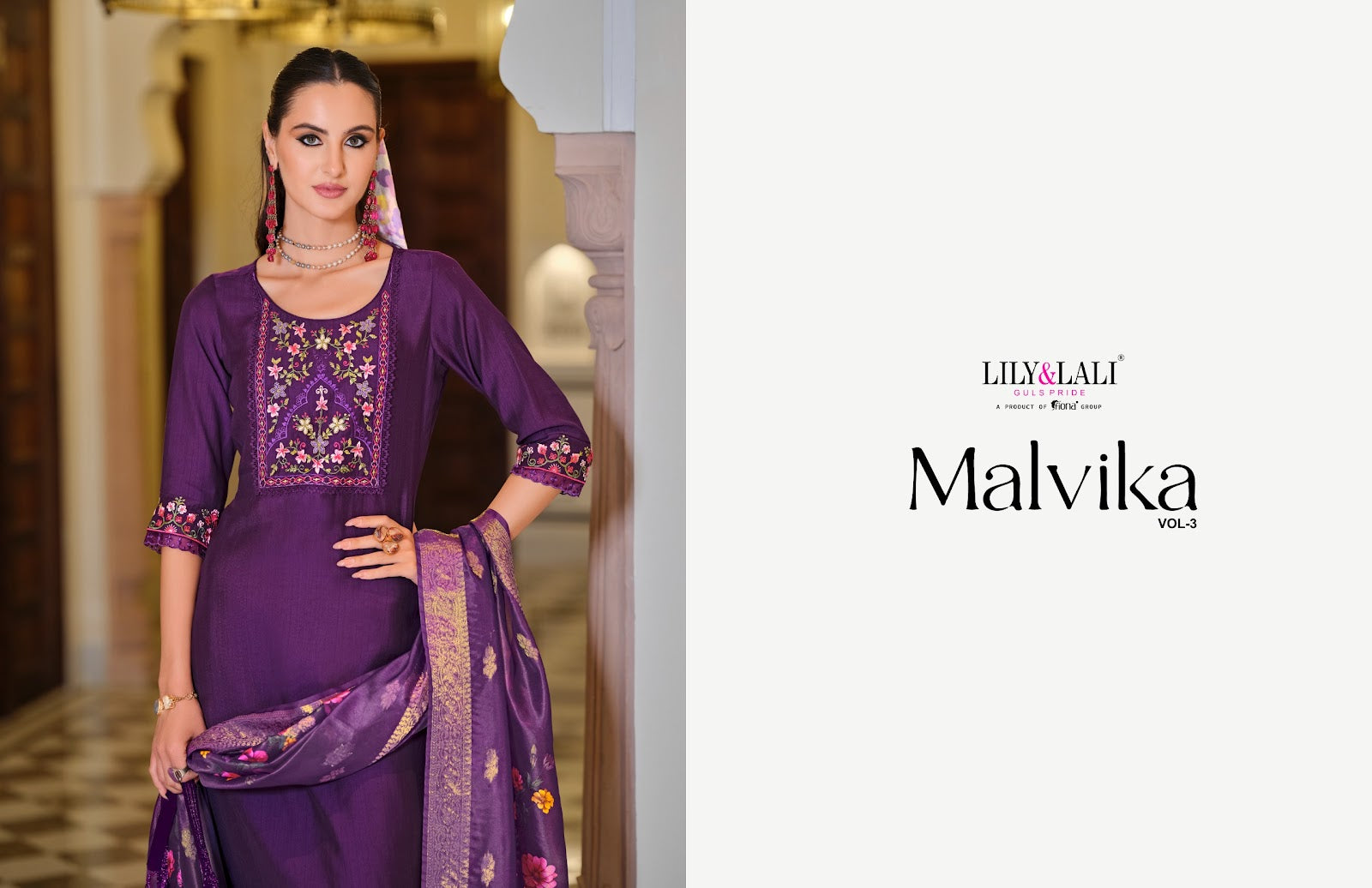 Malvika Vol 3 Lily Lali Viscose Readymade Pant Style Suits Manufacturer Gujarat