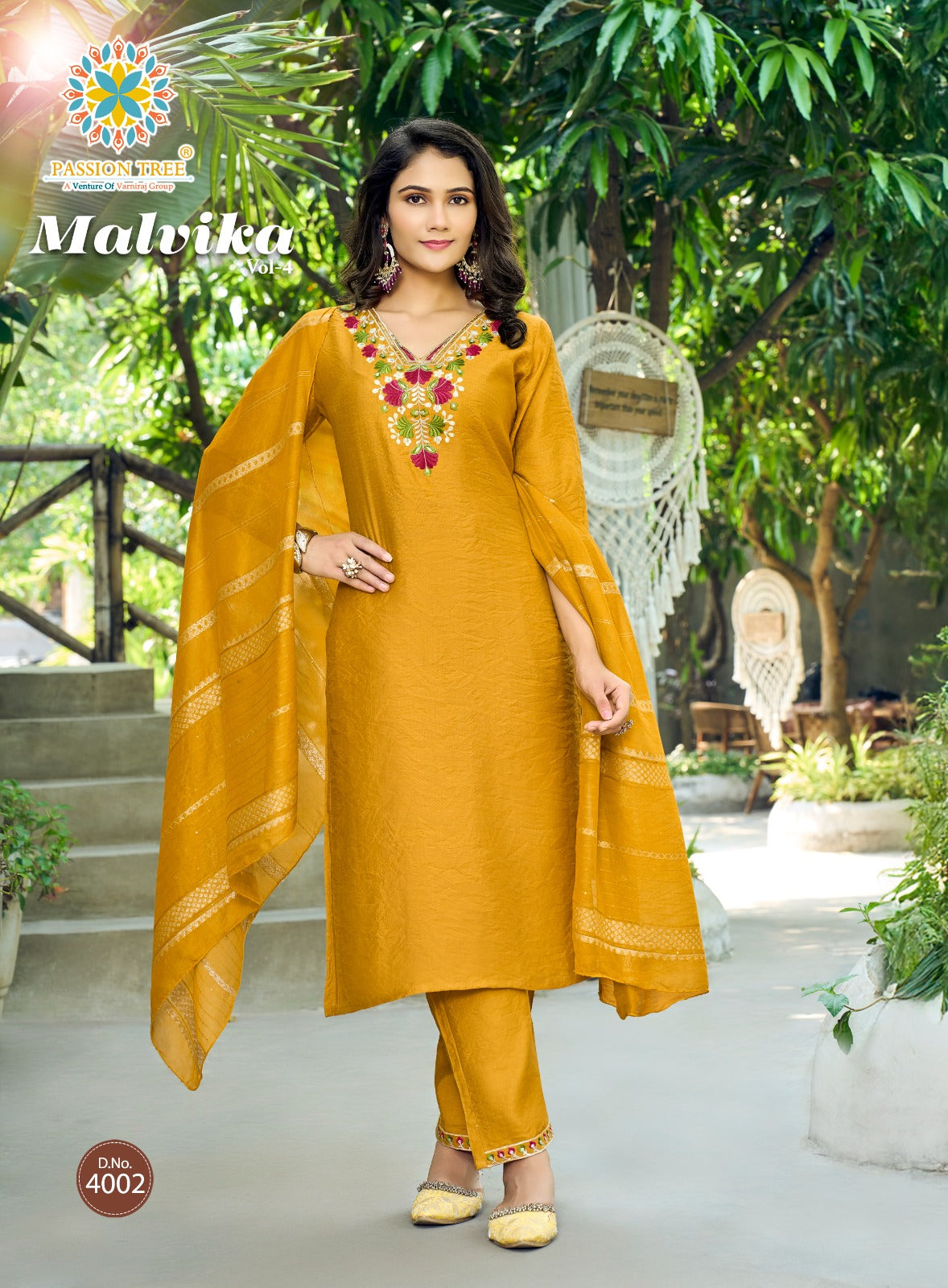 Malvika Vol 4 Passion Tree Vetican Readymade Pant Style Suits Manufacturer India