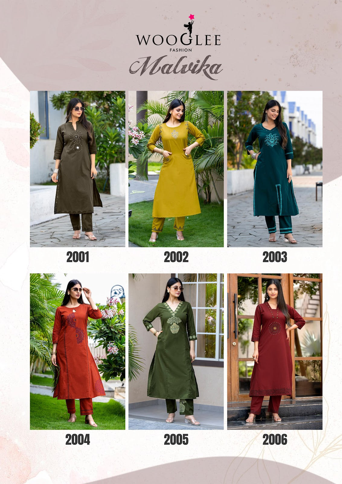 Malvika Wooglee Cotton Kurti Pant Set Supplier Ahmedabad
