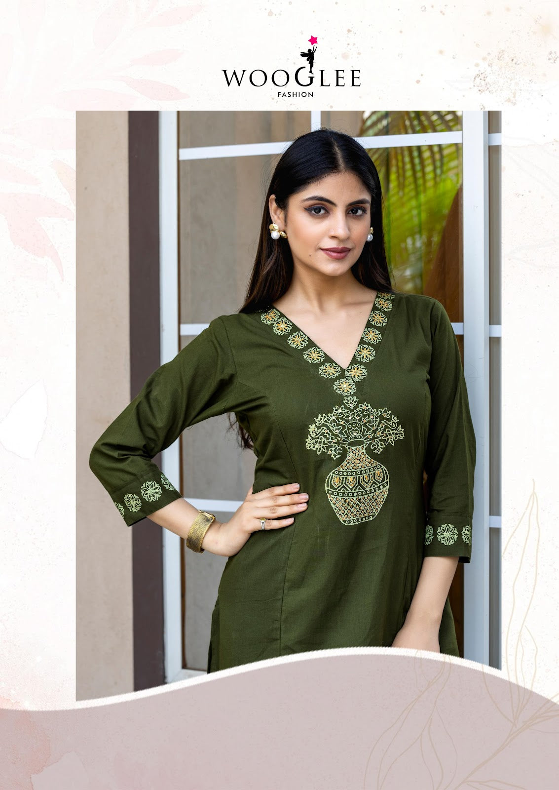 Malvika Wooglee Cotton Kurti Pant Set Supplier Ahmedabad