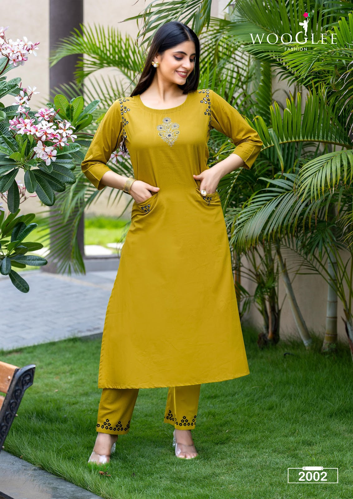 Malvika Wooglee Cotton Kurti Pant Set Supplier Ahmedabad