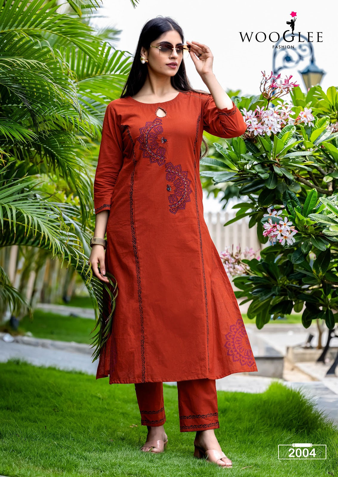 Malvika Wooglee Cotton Kurti Pant Set Supplier Ahmedabad