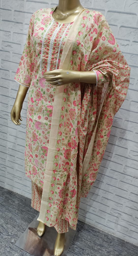Mamta 2 Amba Pure Cotton Readymade Pant Style Suits Exporter Gujarat