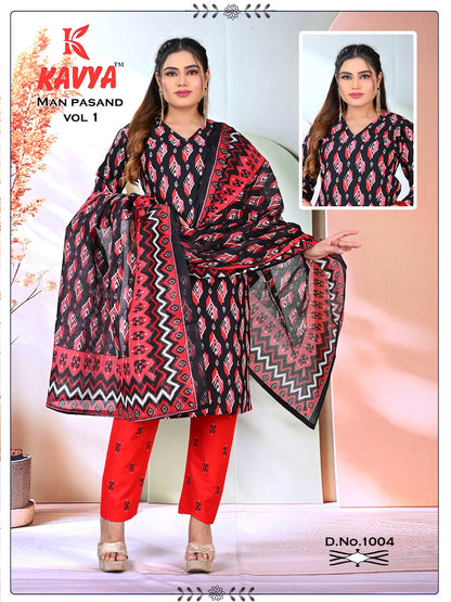Man Pasand Vol 1 Kavya Pt Readymade Cotton Pant Suits Exporter Ahmedabad