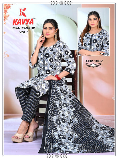 Man Pasand Vol 1 Kavya Pt Readymade Cotton Pant Suits Exporter Ahmedabad