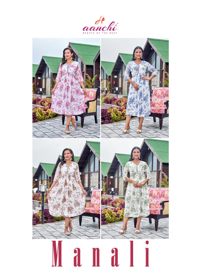 Manali Aanchi Georgette One Piece Exporter India