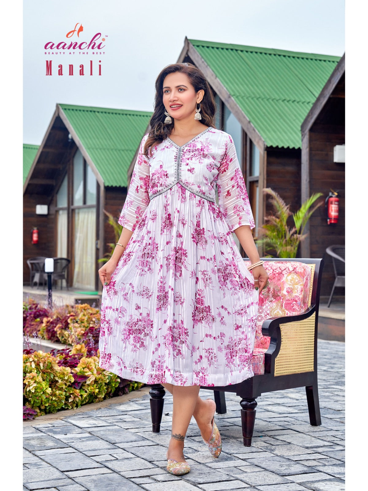 Manali Aanchi Georgette One Piece Exporter India