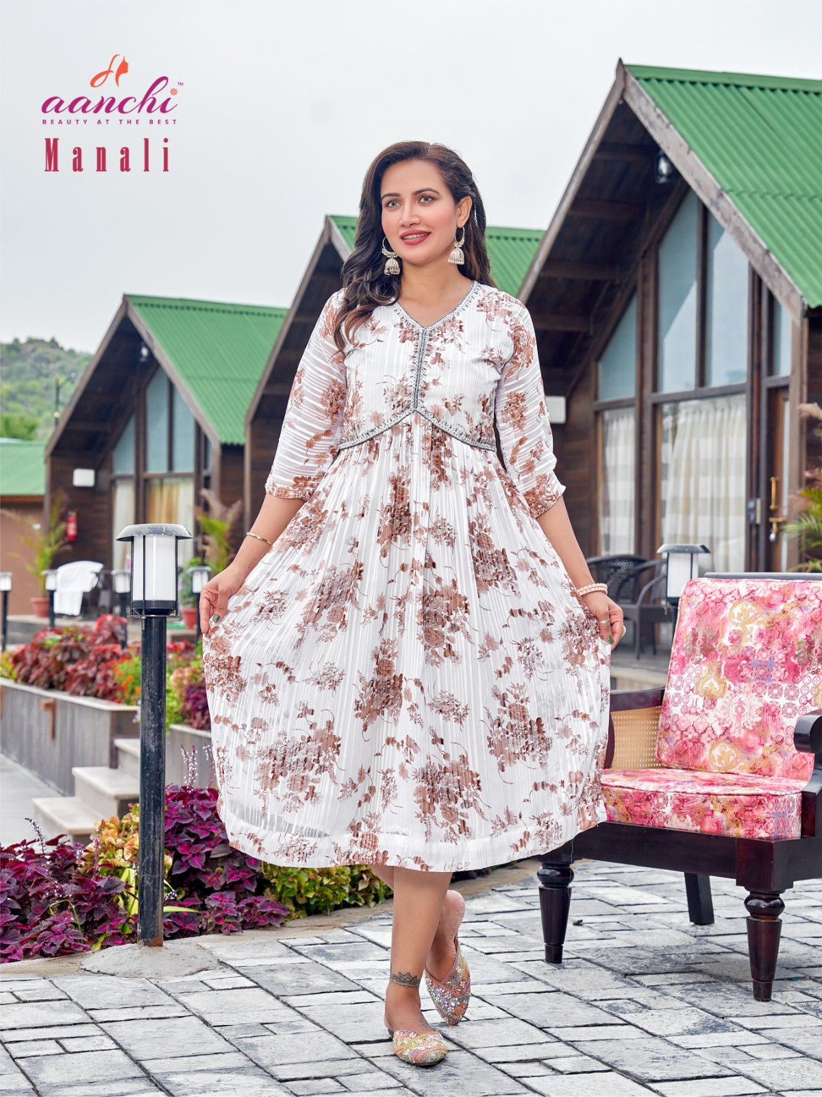 Manali Aanchi Georgette One Piece Exporter India