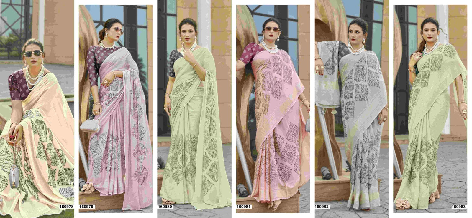 Manas Vallabhi Prints Georgette Sarees Supplier