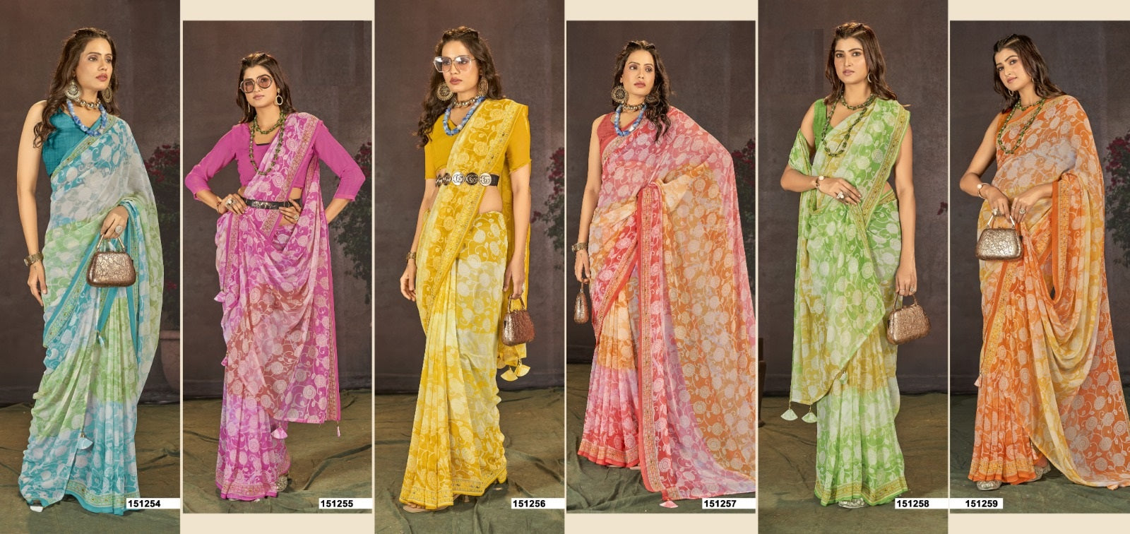 Manasvi Vol 13 Vallabhi Prints Georgette Sarees Wholesale Price