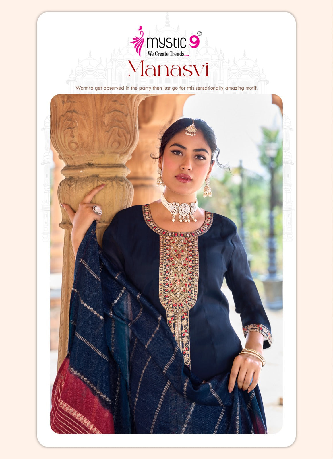 Manasvi Vol 1 Mystic 9 Chanderi Readymade Anarkali Suits Wholesaler Ahmedabad