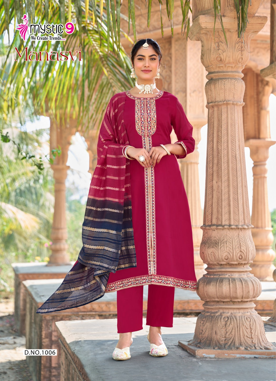 Manasvi Vol 1 Mystic 9 Chanderi Readymade Anarkali Suits Wholesaler Ahmedabad