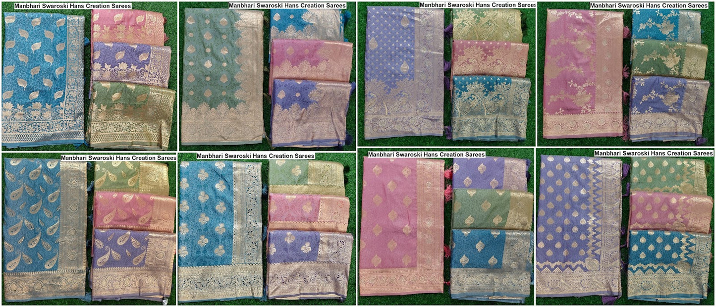 Manbhari Swaroski Hans Creation Sarees Supplier