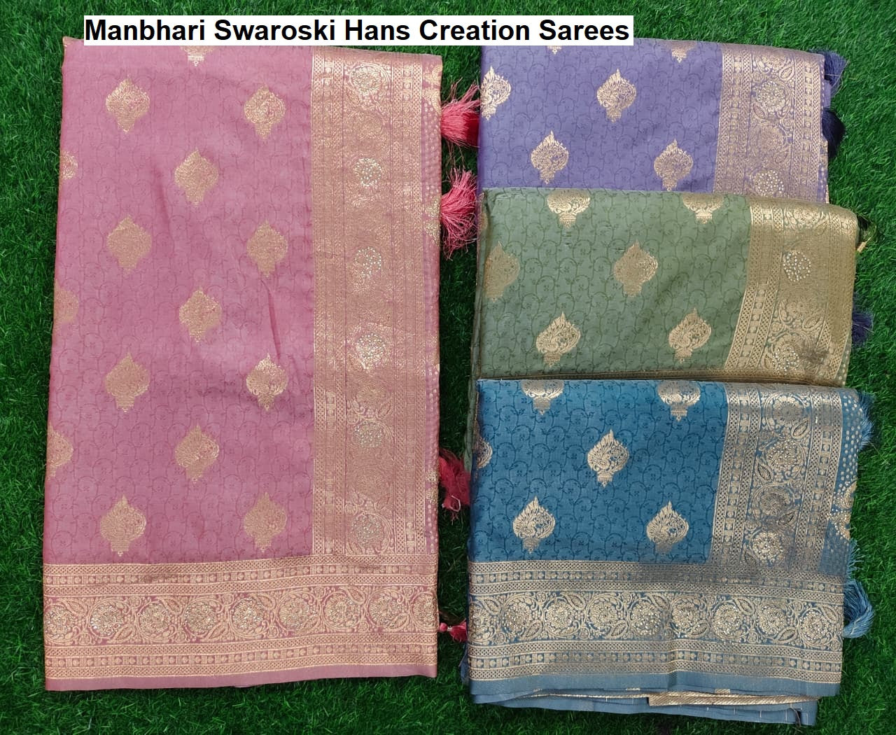 Manbhari Swaroski Hans Creation Sarees Supplier
